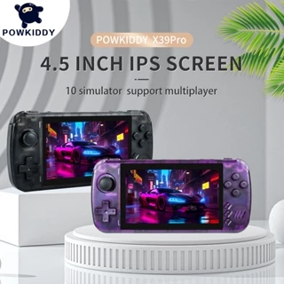 Powkkiddy NEW X39 Pro Console De Jogo Portátil 4.5 Inch Ips Screen Retro Game PS1 Suporte Controladores Com Fio Presentes Para Crianças