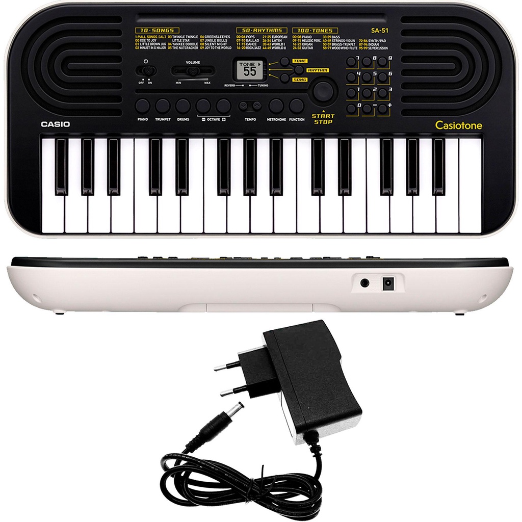 Teclado Infantil Casio Sa 50 H2 Branco - Guitar Music Shop