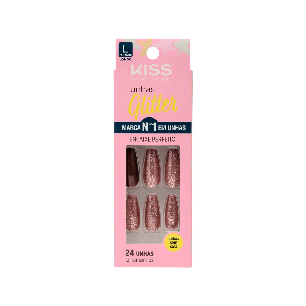 KIT UNHAS POSTIÇAS KISS SD SPECIAL DESIGN EDIÇÃO DE NATAL C/4