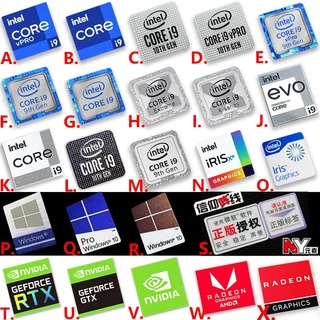 2024 Núcleo Original i9 Núcleo 8 9 10 11a Geração EVO Adesivo para CPU de mesa para notebook