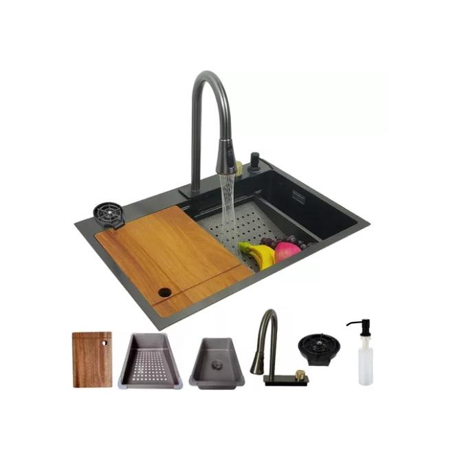 Cuba Gourmet Premium Cascata Lavador Copos Torneira Completa