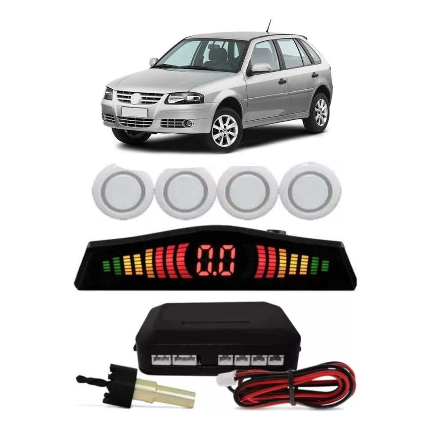 Sensor De Re Estacionamento Automotivo Gol G4 4 Pontos | Shopee Brasil