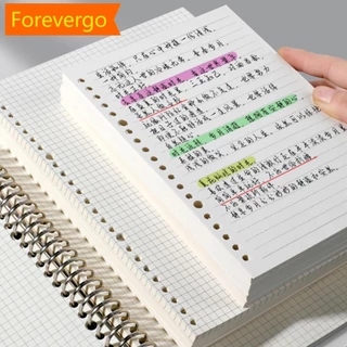 forevergo A5 A4 B5 Loose Leaf Notebook Refil Spiral Binder Página Interna Semanal Mensal Para Fazer Linha Dot Grid Dentro Do Papel Papelaria F2M9