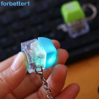FORBETTER Chaveiro De Teclado Peixe , Mecânico ABS LED Mosquetão Eixo Colorido Pingente De Descompressão