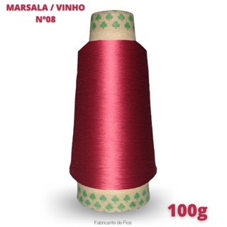 FIO COLORIDO 100g para costura em OVERLOCK 100% Poliéster 1 cone