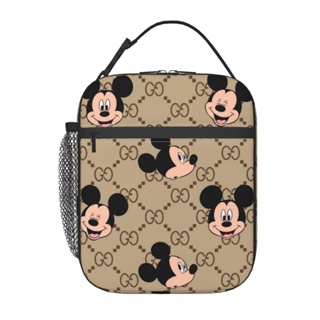 Lancheira Mickey Mouses Isolada Saco De Almoço Portátil Tote Para Mulheres Homens E Crianças