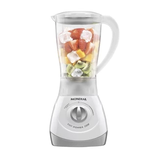 Liquidificador Mondial L-550 - Copo Leitoso, 2 Velocidades + Pulsar, 550W, Branco em Oferta na Shopee