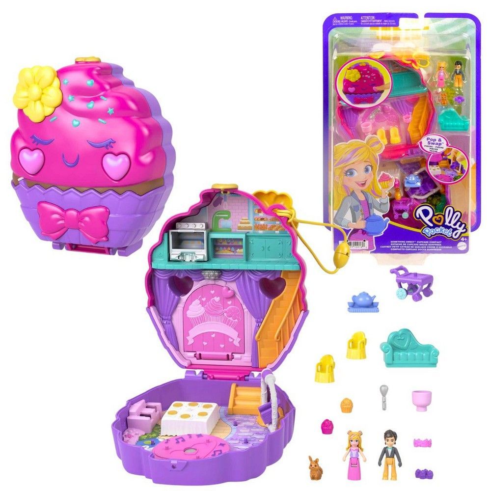 Boneca Polly Pocket Conjunto de Brinquedo Mundo Surpresas Sorvete HFR00  Mattel - 22 cm - Shopping do Sicredi