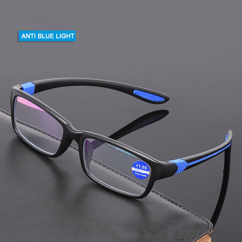 Occhiali Da Lettura Anti-Luce Blu FELRES – Montatura Piccola Metallica, Stile Quadrato, Unisex - Foto 5