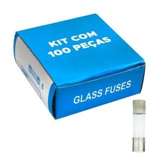 100 X Fusível De Vidro 5x20 Pequeno Kit Com 100 Peças 4 Amp