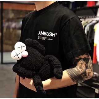 AMBUSH T-shirt Camiseta De Manga Curta Com O Logotipo Da Letra Do Peito Estampada Para Homens E Mulheres
