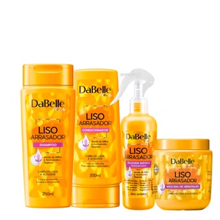 Kit DaBelle Hair Liso Arrasador Shampoo + Condicionador + Selagem+ Máscara 400g (4 produtos)