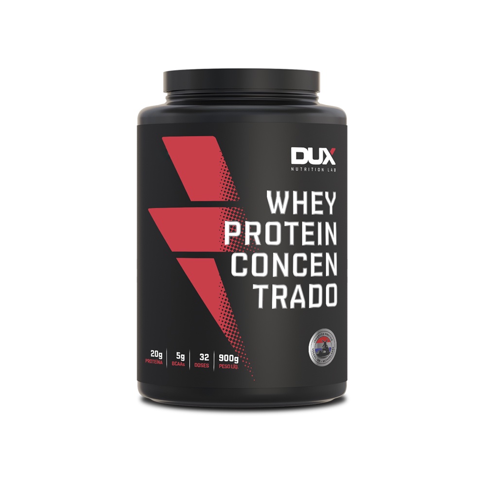 Whey Protein Concentrado (900g) Sem Sabor Dux Nutrition