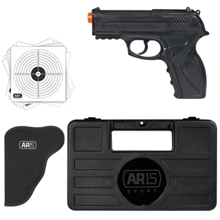 Pistola Airsoft Co2 Wingun Rossi C11 6mm +Bbs +Alvo +Case
