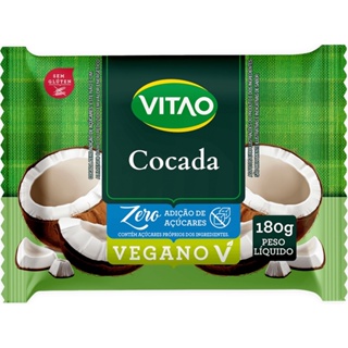 Cocada Tablete Zero Vitao 180g