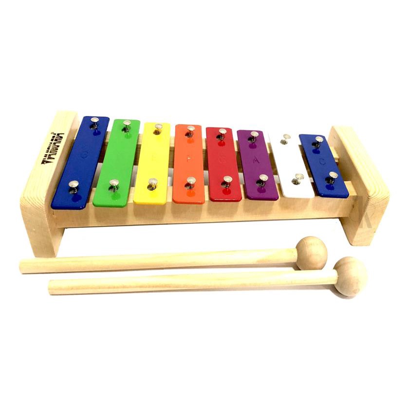 Xilofone Infantil 8 Notas - Metalofone Com Baquetas | Para Crianças A Partir De 3 Anos