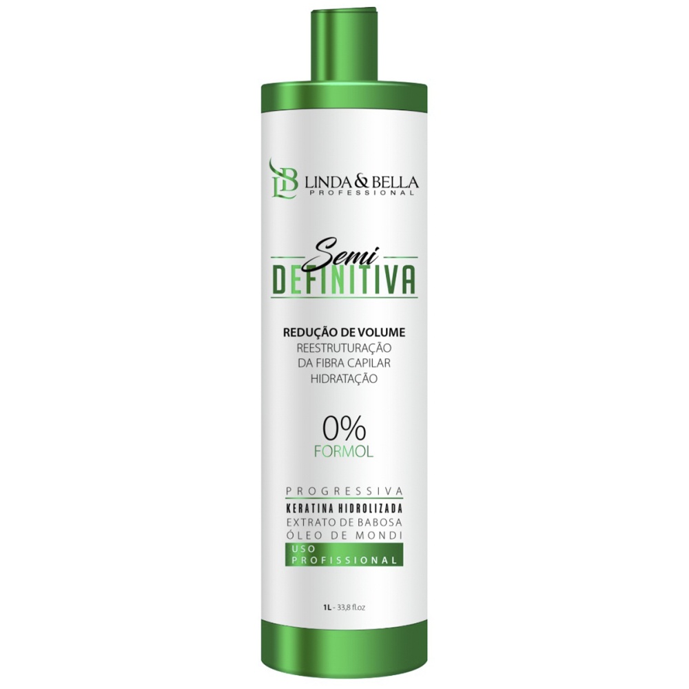 Escova Semi Definitiva Sem Formol Linda e Bella 1L | Shopee Brasil