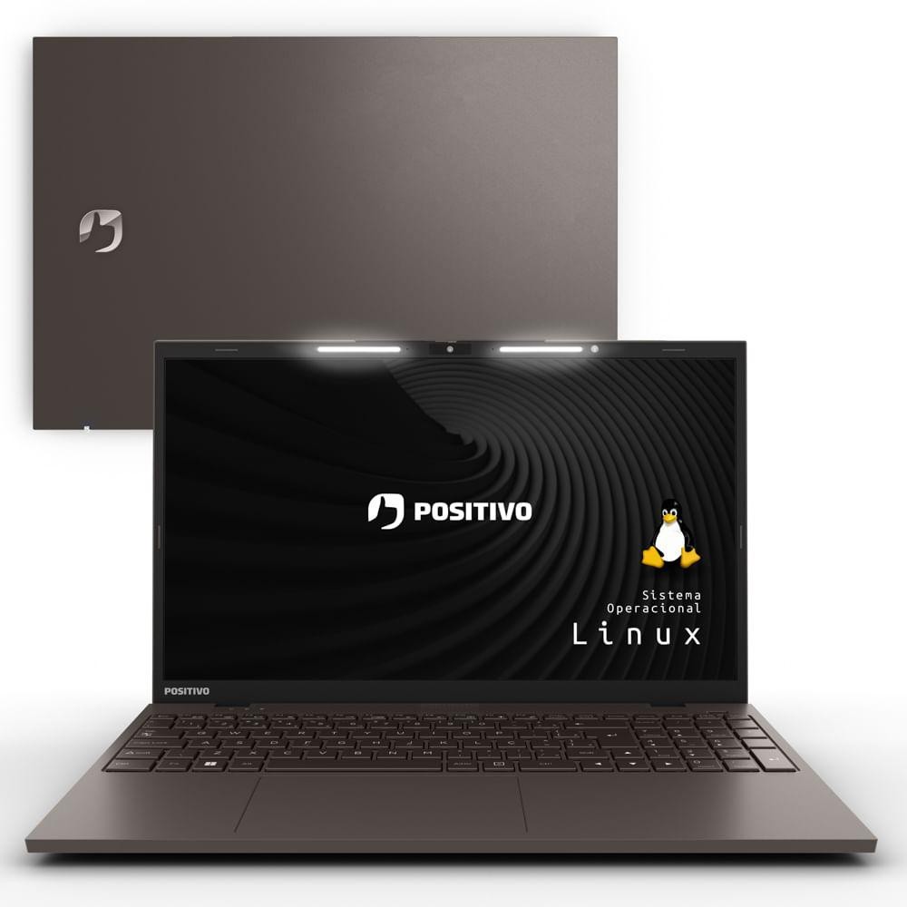 Notebook Positivo Vision i15 Intel® Core® i3 Linux 16GB 256GB SSD 15” FullHD Lumina Bar - Cinza