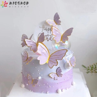 Em promoção! Cor-de-rosa Roxo Azul Borboleta Decoração Do Bolo Feliz  Aniversário Bolos Topper Panificação Artesanal Pintado Romântico Plugin Fr  Festa De Casamento