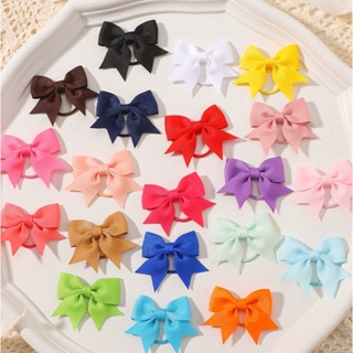 20Pcs/lot Novas Bandas De Cabelo Elásticas Para Bebês Meninas Faixas Mini Faixa De Borracha De Arco Sólido De Corda Porta Rabo De Pônei Laços Babe Acessórios