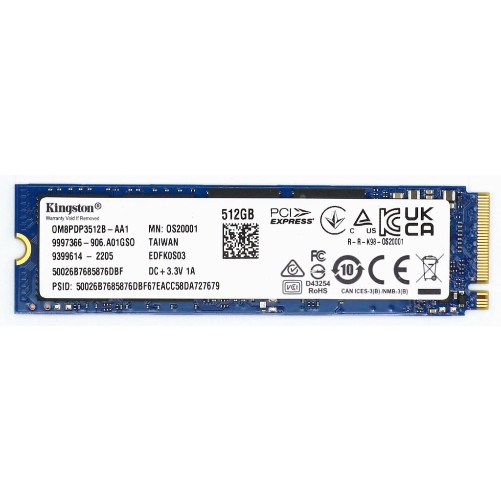 OEM: Kingston SSD OM8PCP3512F-Ai1 512GB NVME M.2 | Shopee Brasil