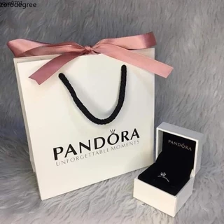 Anel De Promessa Com Caixa pandora E Saco De Papel Noivado Casamento