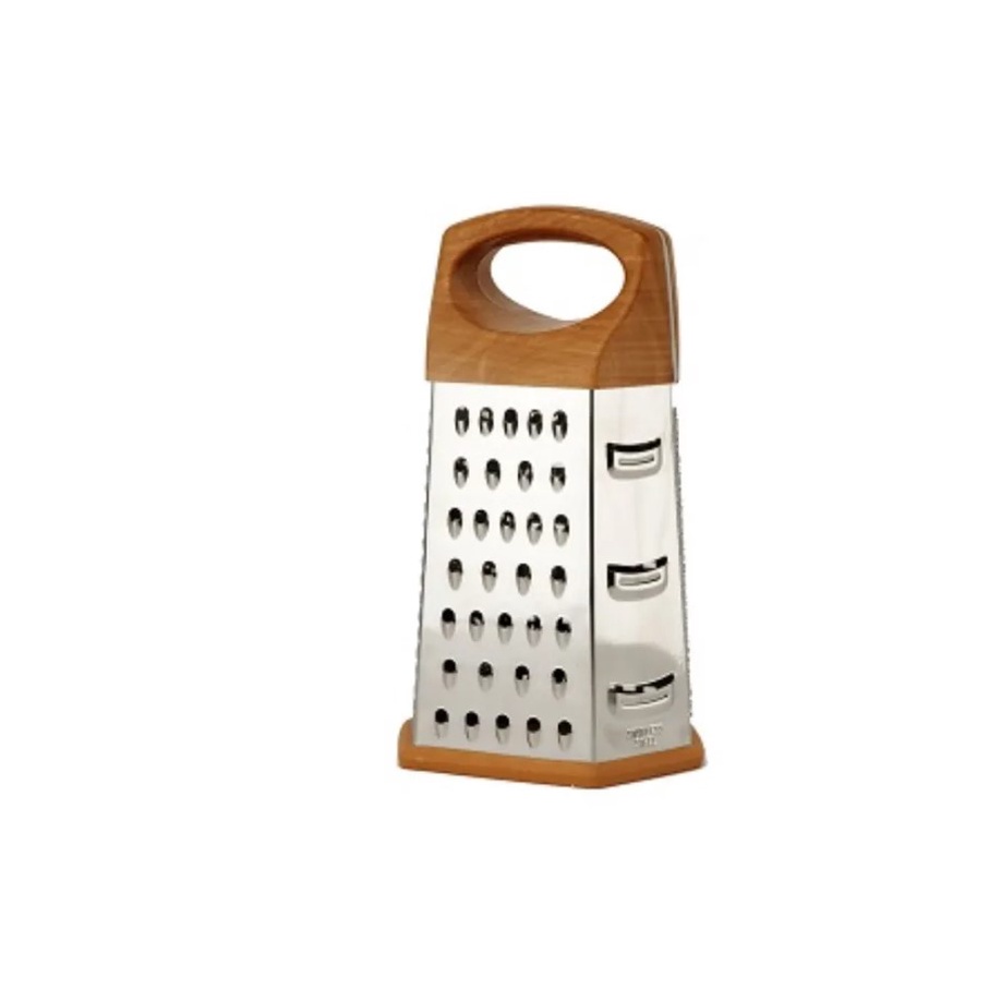RALADOR INOX 4 FACES MADEIRA 8 CM - CASAMBIENTE | Shopee Brasil