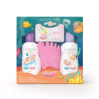 Kit Infantil A Hora Do Banho Giovanna Baby Rosa Hidratante