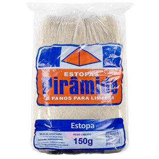 Estopa Branca Uso Geral 150g Pirâmides