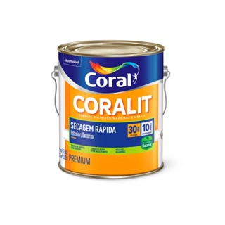 Esmalte brilhante Coralit Secagem Rápida Balance marfim 3,6L Coral