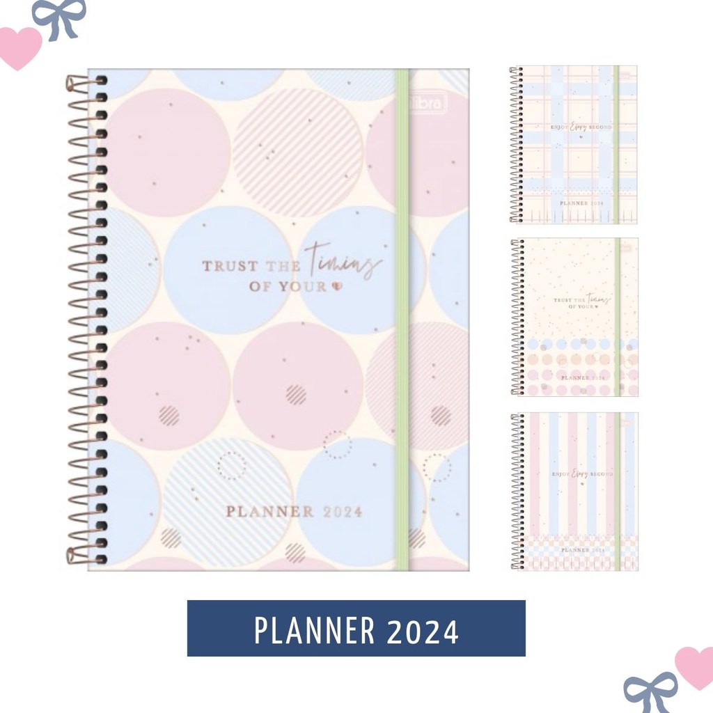 Agenda Planner Soho 2024 Tilibra Espiral Capa Dura Shopee Brasil