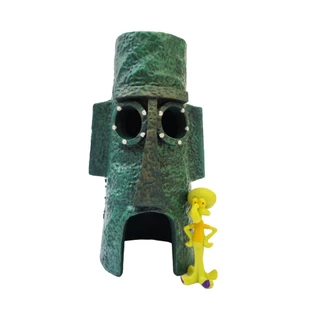 Enfeite de Aquário Casa do Lula Molusco Turma do Bob Esponja