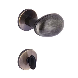 Fechadura para banheiro em aço inox e zamac Verona Ovo Z 18x6,15cm antique Arouca