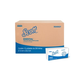 Papel Toalha Interfolha 2 Dobras Folha Dupla 21,5X22,2 com 2.400 Folhas Scott em Oferta na Shopee