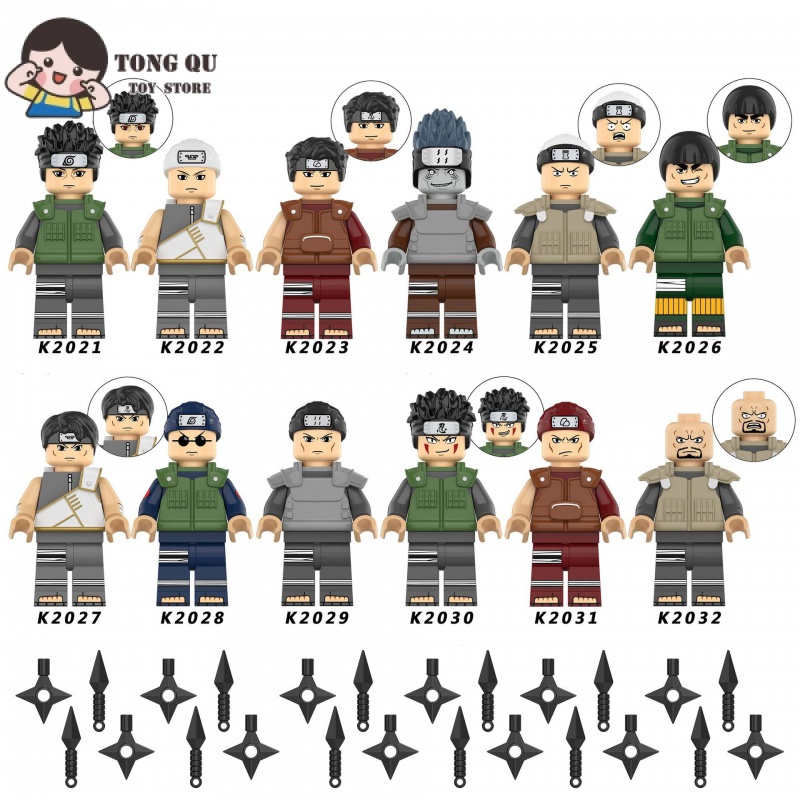 Minifiguras Anime Minifiguras NARUTO Coleção de brinquedos NARUTO Coleção de brinquedos Ornamentos mini Modelo Presente Premium