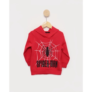 Blusão Bebê De Moletom Homem Aranha Vermelho