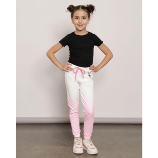 Calça Infantil Moletinho Jogger Warner Bordado Pernalonga Off White