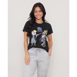 Camiseta Feminina Com Estampa Looney Tunes Preta