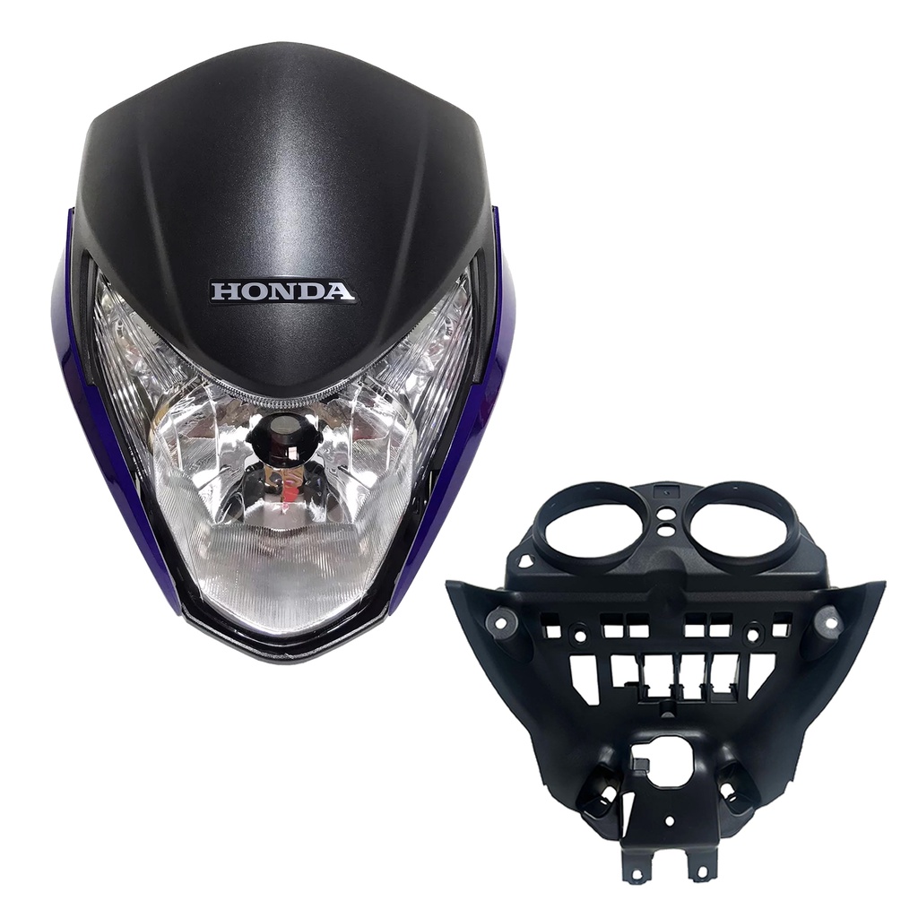 FRENTE COMPLETA C/ ARANHA TITAN 150 2011 Até 2013 - AZUL METALICO ROXO ...