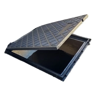 Tampa De Esgoto Cisterna Reservatório Água 60x60cm Pvc Fossa Bueiro