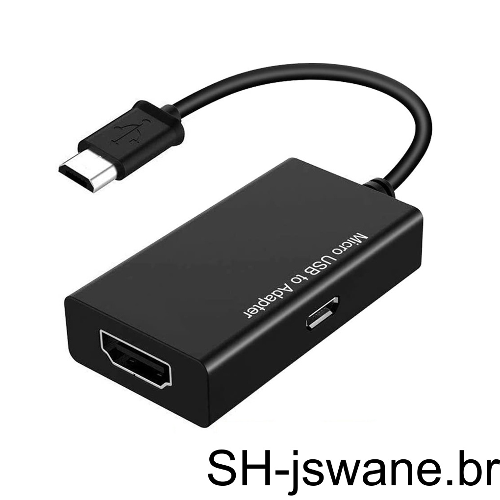 Micro usb 2 0 para hdmi cabo compat vel hd 1080p android samsung htc