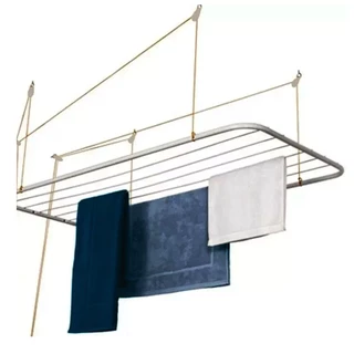 Varal De Teto Maxeb Com 90 X 56cm - 6 Varais - Resistente