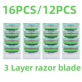 24PCS/16PCS Substituição Para mach 3, Lâminas De Barbear Para Homem