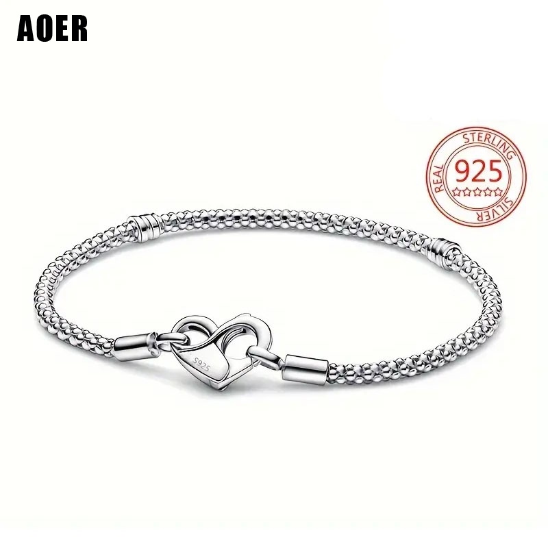 24k Gold Filled Over Sterling Silver Love Heart Chain Bracelet – 7.5 Inch, Women’s D149 By Devastating Designs