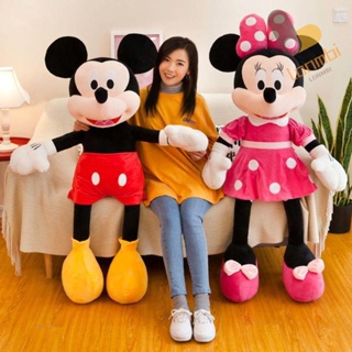 LONMBI Mickey Mouse Plush Dolls , Animais De Pelúcia Almofada Macia , Kawaii 20/30/50cm Decoração De Quarto De Aniversário Minnie Kids
