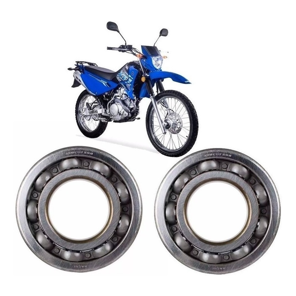 Kit Rolamento Roda Traseira Xtz 125 Nachi 6302+6202 Original