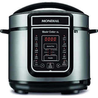 Panela de Pressão Digital Mondial, 5L, Preto, 900W - PE-38