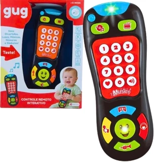 Controle Remoto de Brinquedo Infantil Com Luz e Som 001261 SHINY TOYS