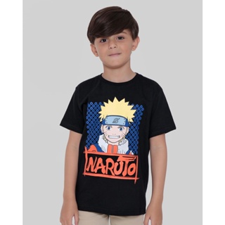 Camiseta Infantil Naruto Preta