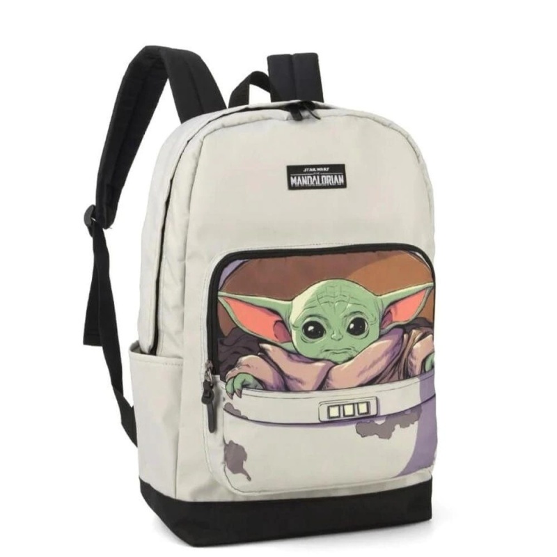 Mochila Star Wars Bebe Yoda Cinza Mandalorian Original | Shopee Brasil